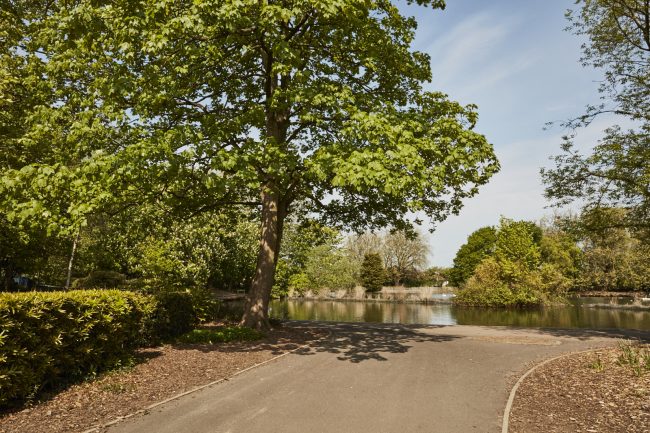 Ally Pally Lake in Sun