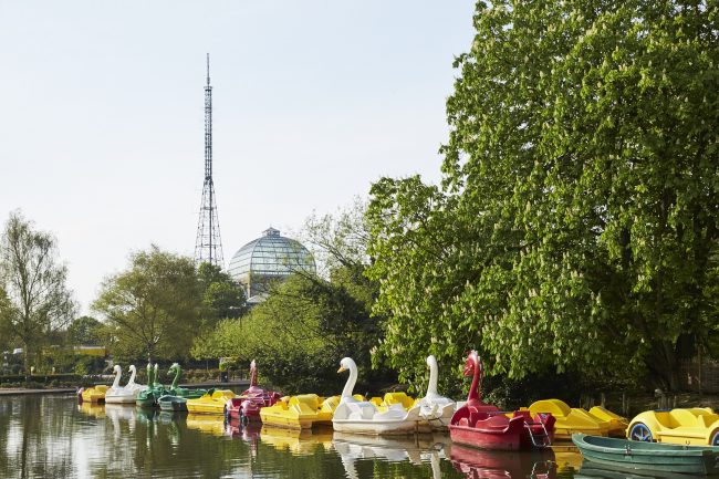 Ally Pally TV Tower and Lake