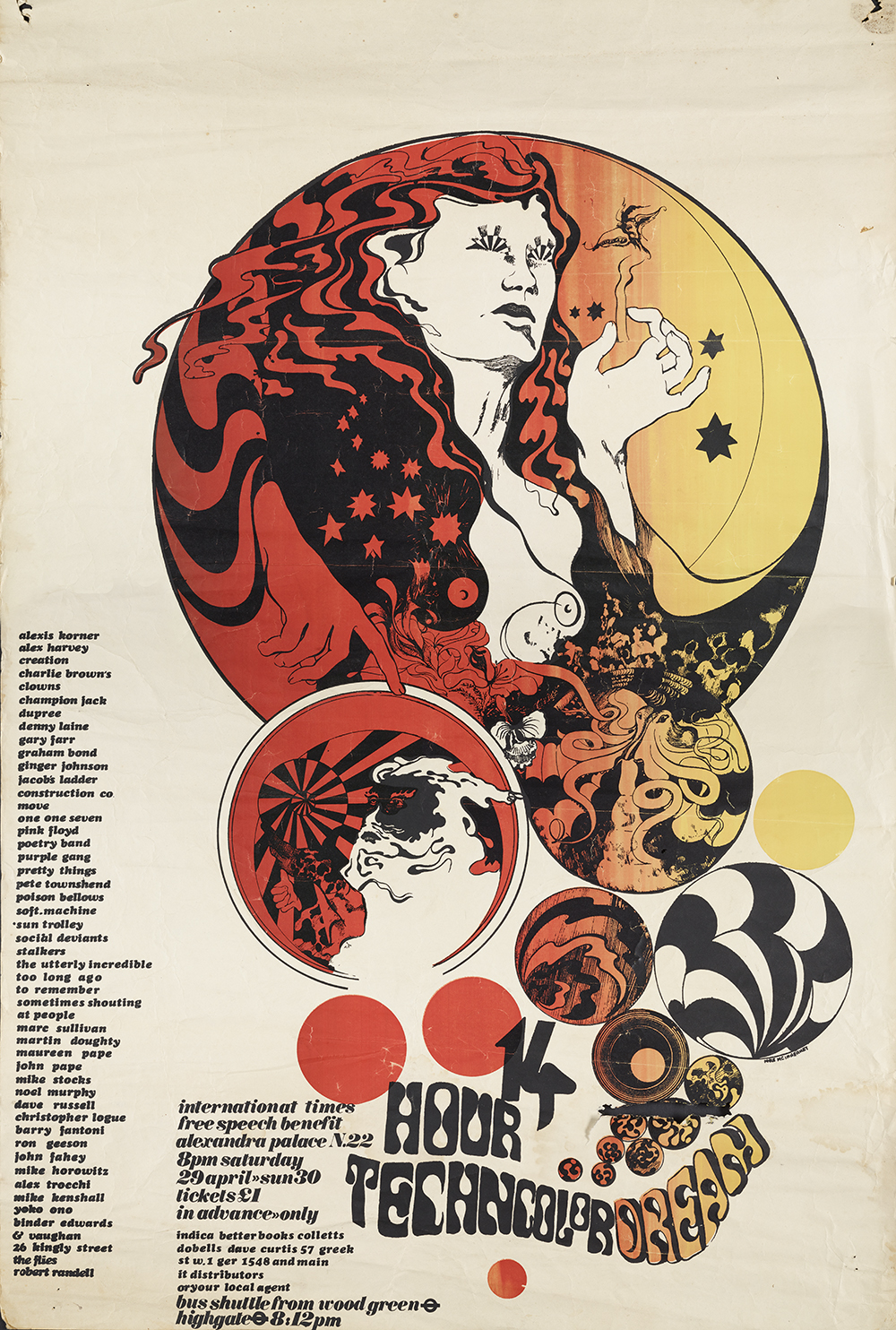 14 Hour Technicolor Dream Poster, 1967 (c) Mike McInnerney