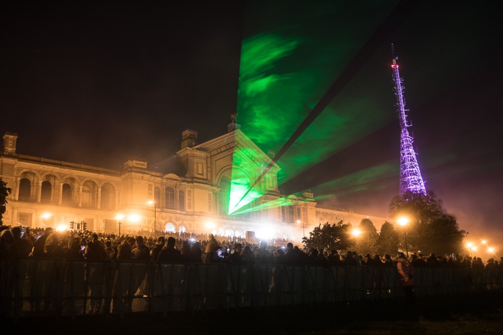 Laser show at the 2016 Fireworks Festival