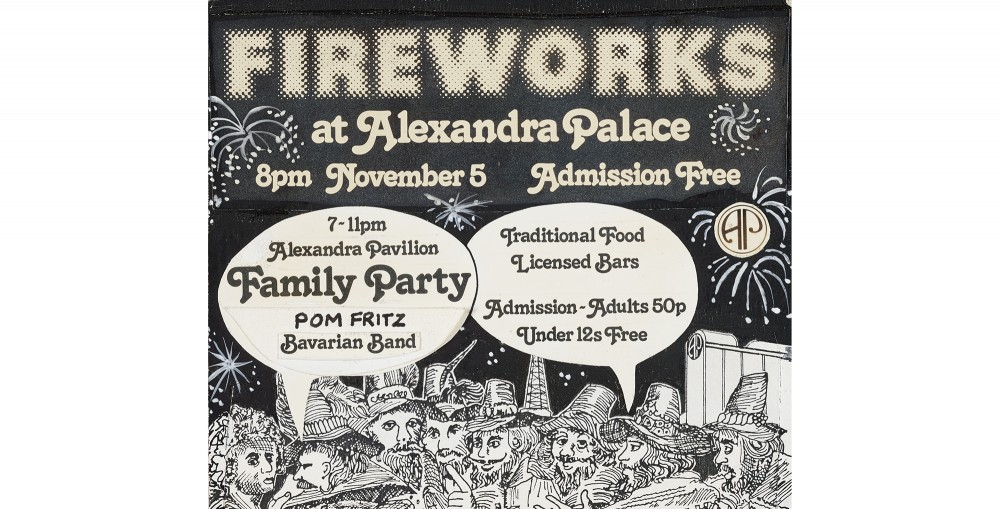 Ticket for Alexandra Palace Fireworks, 1984