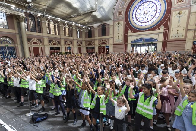 children at ally pally