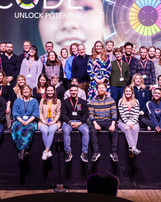 Attendee's at a code training event hosted at Alexandra Palace