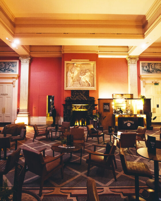 A photo of the VIP Lounge upgrade at Alexandra Palace, London.