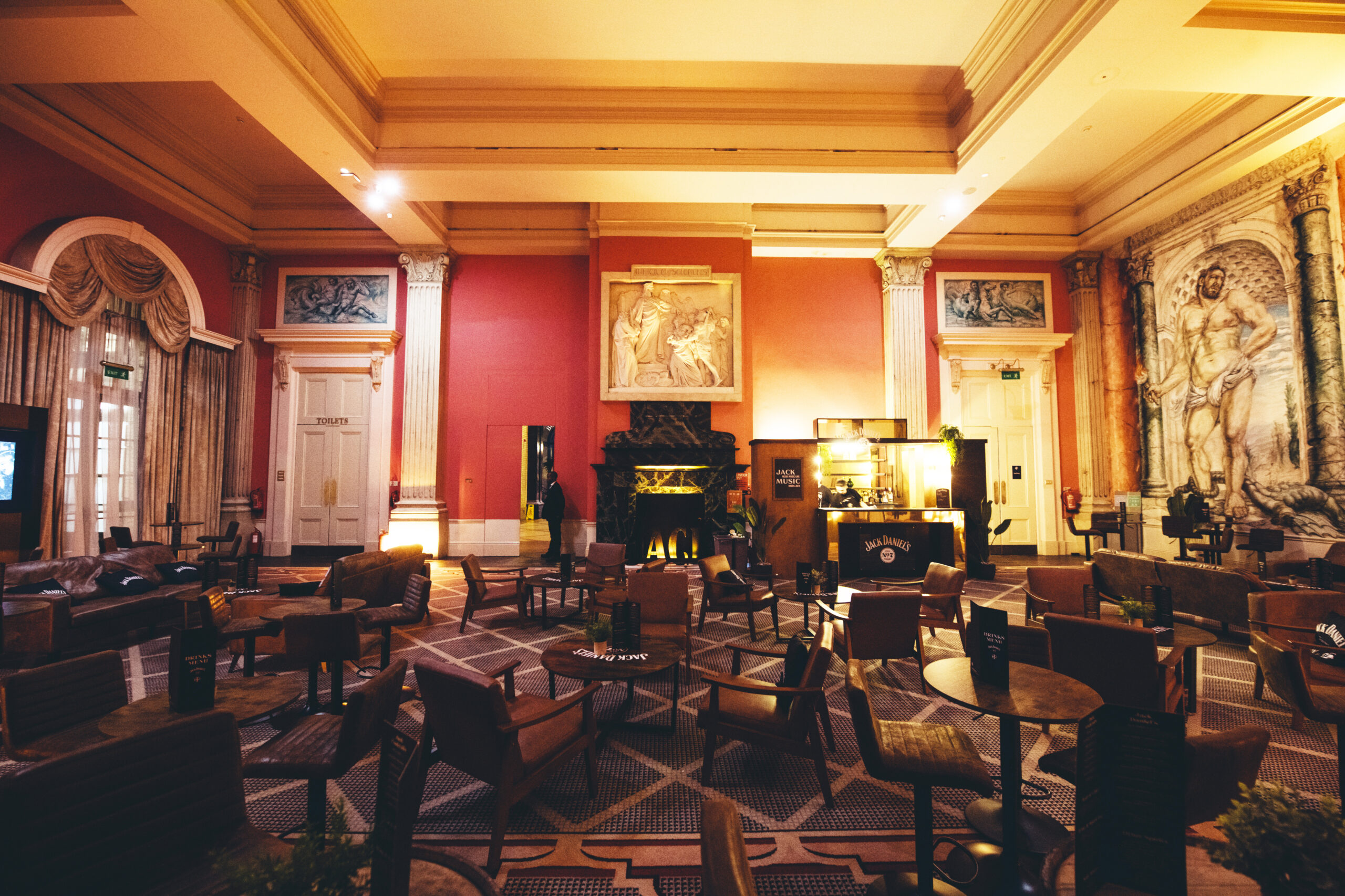 A photo of the VIP Lounge upgrade at Alexandra Palace, London.